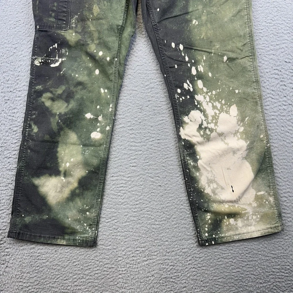 Ariat Pants Men 34x30 Gray Rebar M4 Relaxed Straight Utility Bleached Distressed